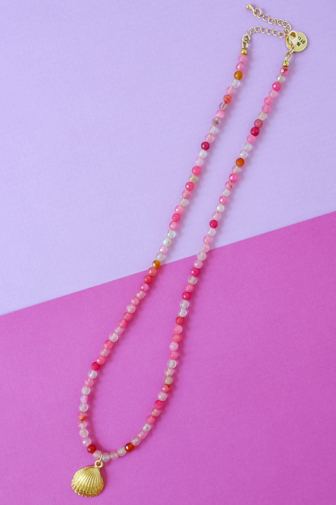 Pink Lemonade Agate Necklace
